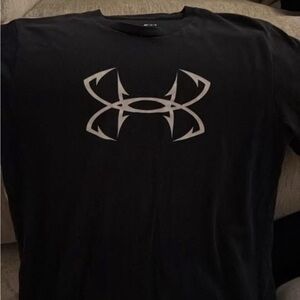 Under Armour Black and Gray Short Sleeve Tee